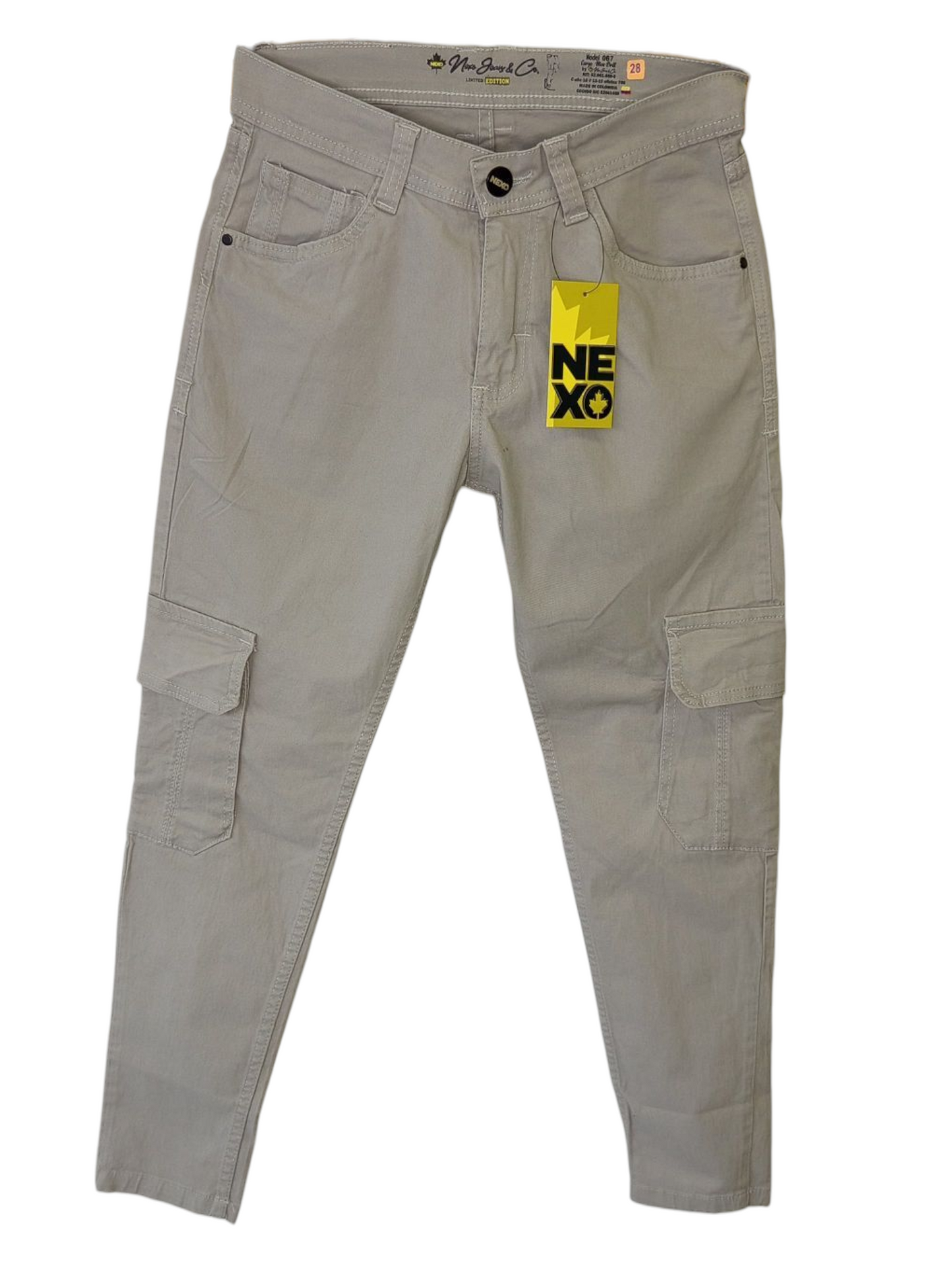 NC-067-Cargo 5 Bolsillos Gris Claro