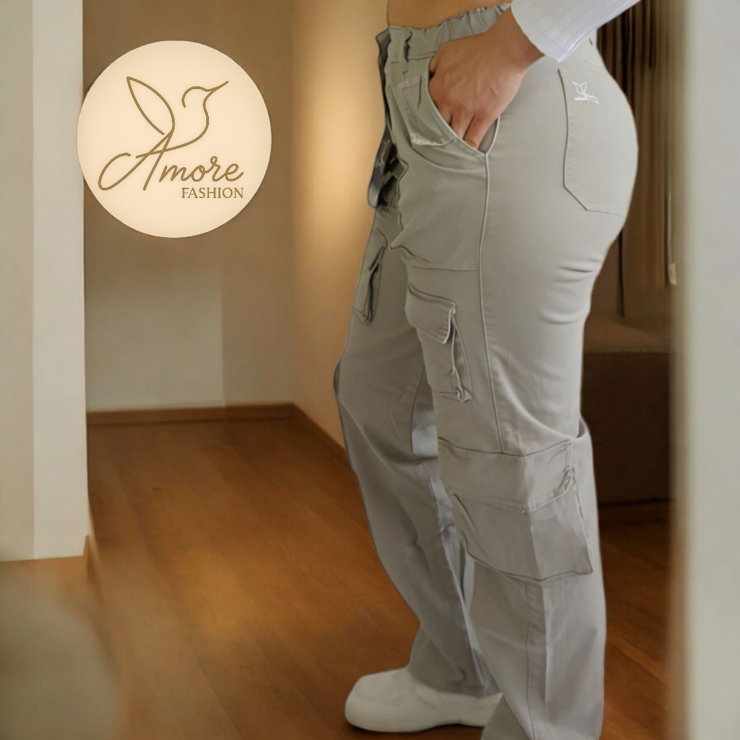 AF-062-Cargo Bolsillos Gris Claro