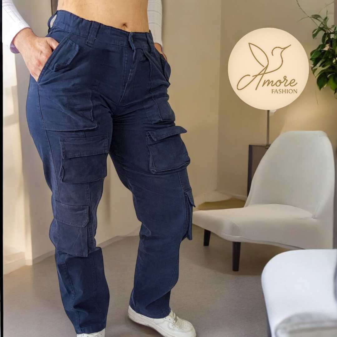 AF-062-Cargo Bolsillos Azul Oscuro