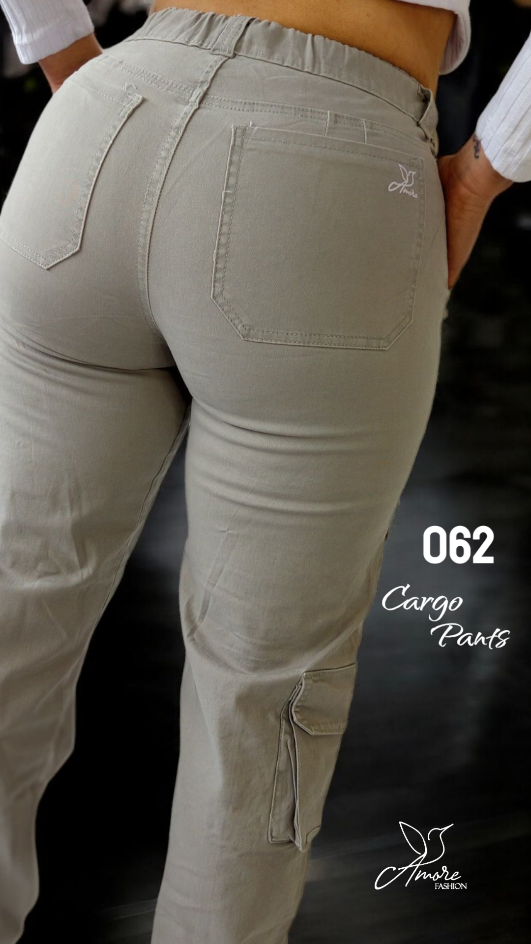 AF-062-Cargo Bolsillos Gris Claro