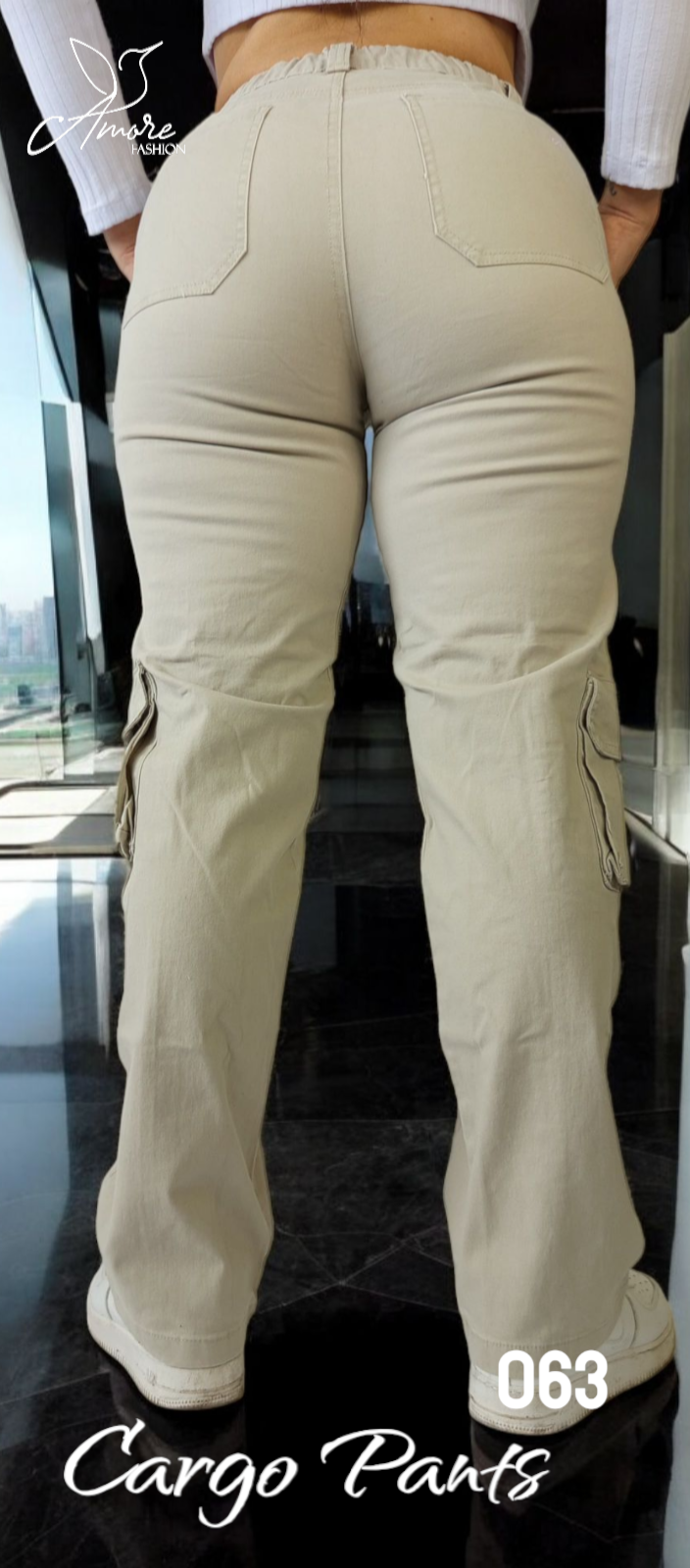 AF-062-Cargo Bolsillos Marfil