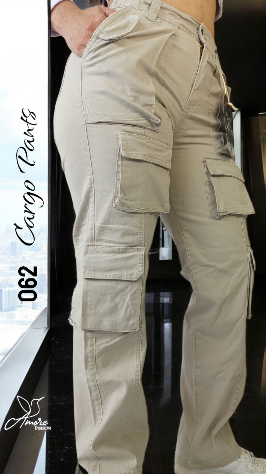 AF-062-Cargo Bolsillos Marfil