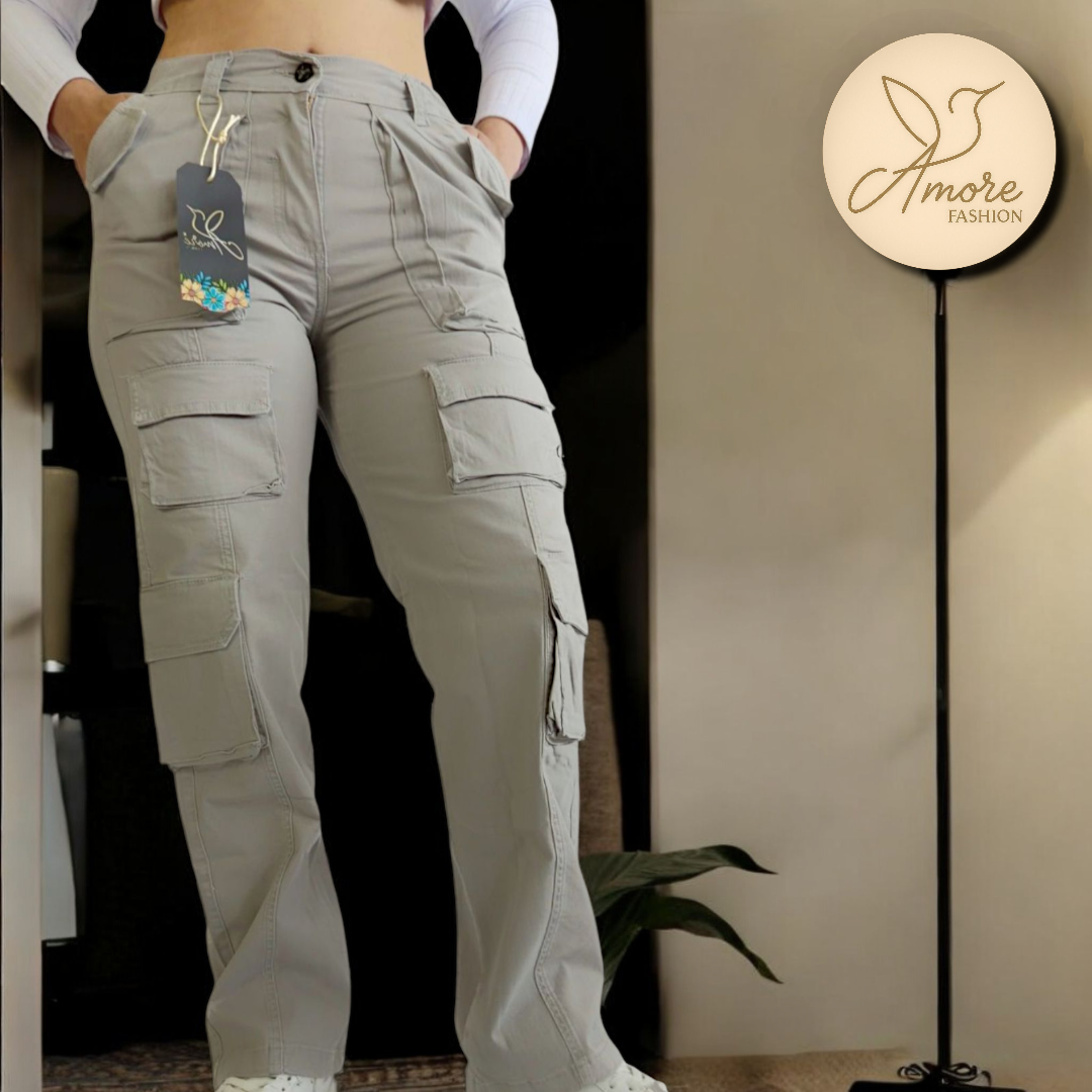 AF-062-Cargo Bolsillos Gris Claro