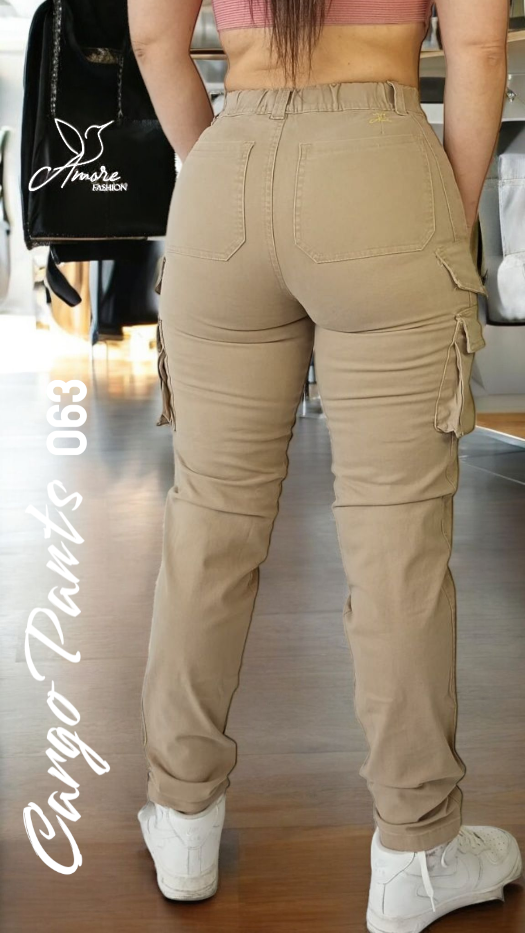 AF-063-Cargo Ajustado Beige