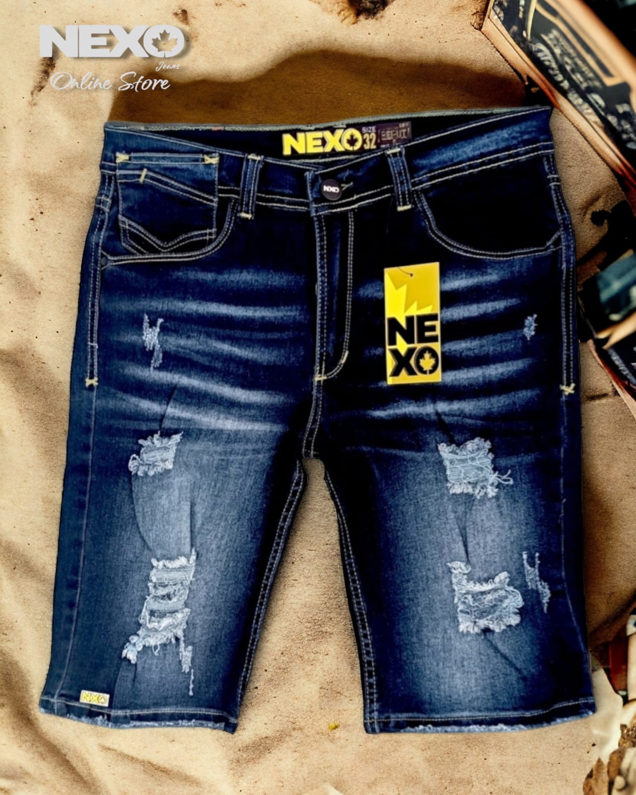 NJ-066 BEIRUT *MEN'S SLIM FIT BERMUDA*