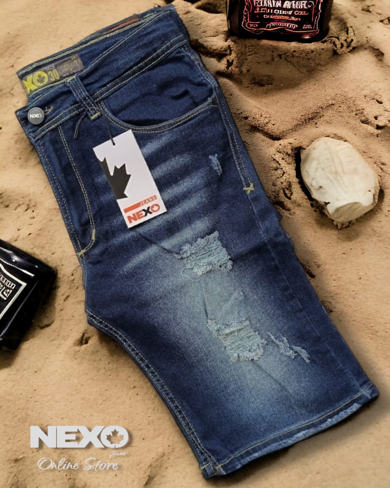 NJ-066 BEIRUT *MEN'S SLIM FIT BERMUDA*