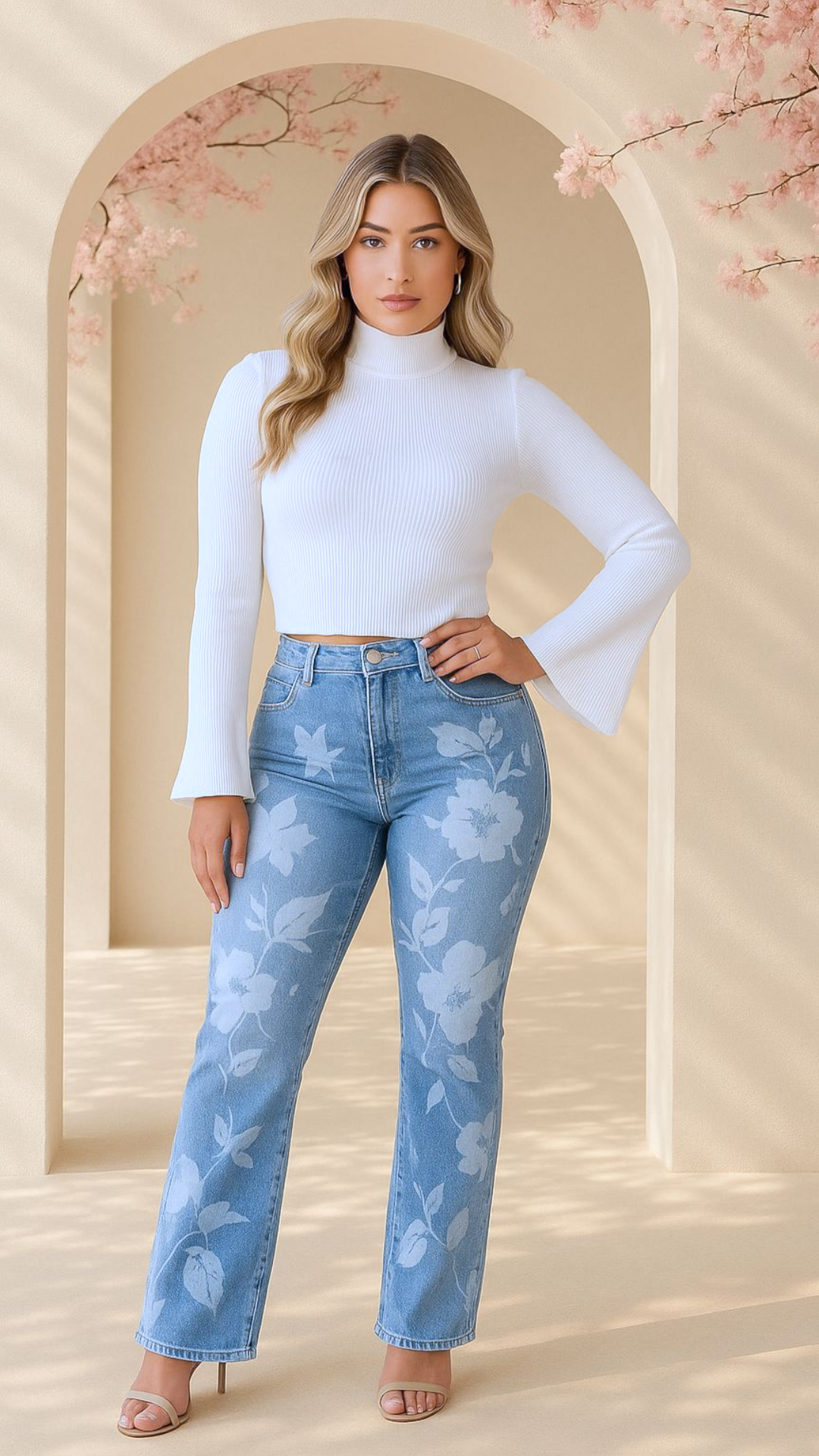 FP-005 Jean Dama *Slim Fit* Estampado