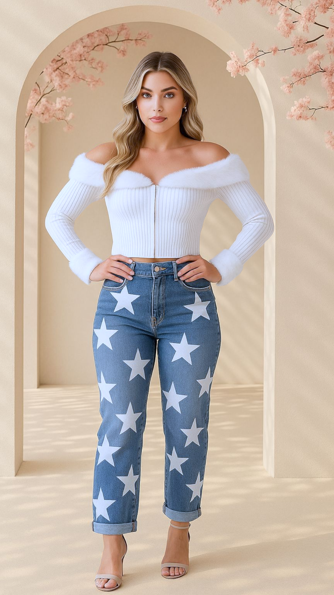 FP-005 Jean Dama *Slim Fit* Estampado