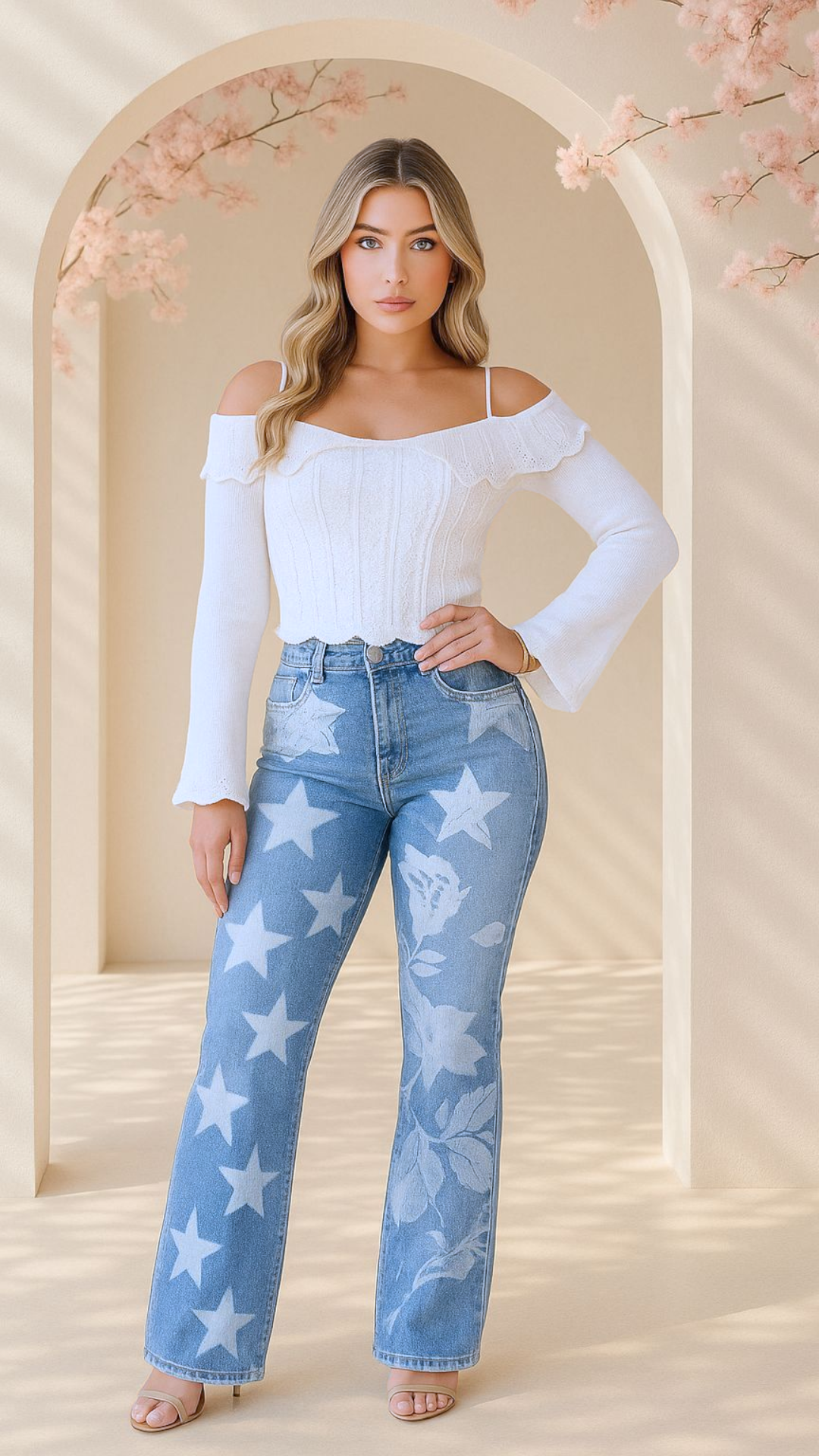 FP-005 Jean Dama *Slim Fit* Estampado