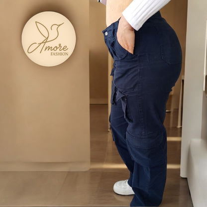 AF-062-Cargo Bolsillos Azul Oscuro