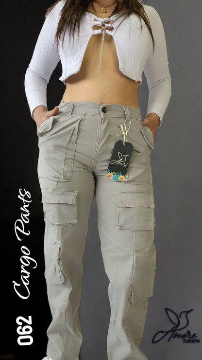 AF-062-Cargo Bolsillos Gris Claro
