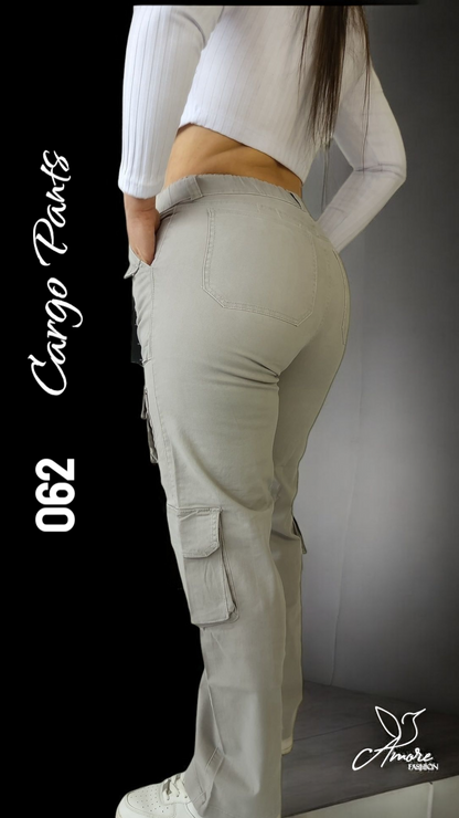 AF-062-Cargo Bolsillos Gris Claro