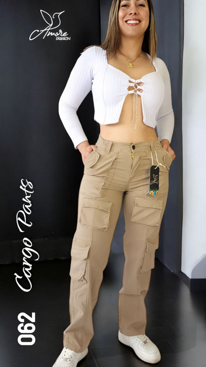 AF-062-Cargo Bolsillos Beige