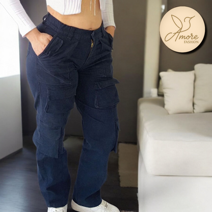 AF-062-Cargo Bolsillos Azul Oscuro