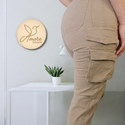 AF-063-Cargo Ajustado Beige