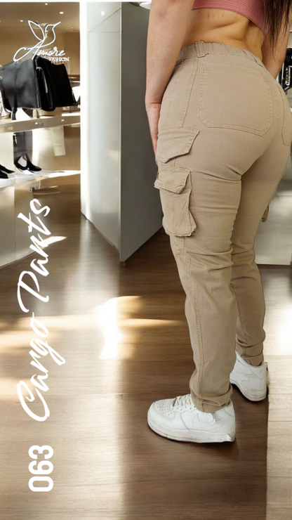AF-063-Cargo Ajustado Beige