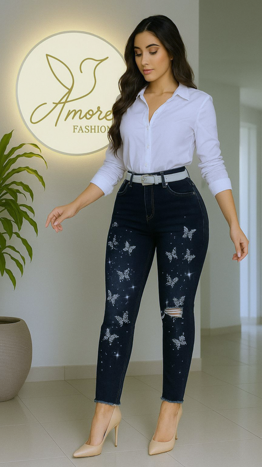 FP-004 Jean Dama *Slim Fit* Iluminaciones